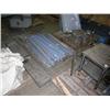 Image 1 : Lot of 4 Pallets:  Canvas top, metal pieces for shelving, Compressors, Small Stainless Steel Table