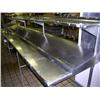 Image 2 : Stainless Steel Table 55"H x 181"W x 36"D  Work Surface height is 34"