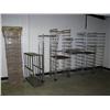 Image 2 : Lot of 13 Wire Handled Baskets and 5 Wire Racks  and Rollaround Cart 42"H x 33"D x 14"W  and Confere