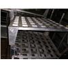Image 2 : Lot of 10 aluminum risers, 12"H x 48"W x 48"D and 13 rolling racks appox 68" tall, 27" width, length