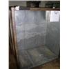 Image 2 : Lot of 7 Rolling items:   Cargo Carts 53"H x 43"W x 26"  which includes 2 plastic heavy bins and rol