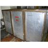 Image 3 : Lot of 7 Rolling items:   Cargo Carts 53"H x 43"W x 26"  which includes 2 plastic heavy bins and rol