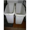 Image 5 : Lot of 7 Rolling items:   Cargo Carts 53"H x 43"W x 26"  which includes 2 plastic heavy bins and rol
