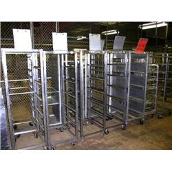 14 Rolling Carts: 65"H x 26"L x 22"W