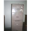 Image 6 : Lot of Office Furnishings: Wooden Lateral File Cabinet 40"H x 36"W x 21"L and metal file cabinets & 
