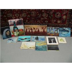 Lot of: 11 original oil paintings and 2 shrink wrapped prints (2)