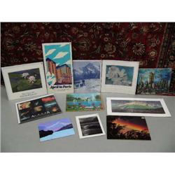 Lot of 9 shrink wrapped prints and 2 prints: shrinkwrapped print 96/100 "Our Land" by Carol Muncy;KH