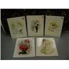 Image 1 : Lot of 5 shrink wrapped prints:  5 Maud Humphry prints- "Ye Summer Girl," "The News of the Day," "Th
