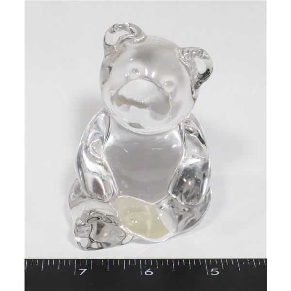 PRINCESS HOUSE 24% LEAD CRYSTAL BEAR FIGURE