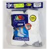 Image 1 : CREW WHITE SOCKS,12-16,PACK OF 6,FRUIT OF THE