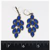 Image 1 : ANTIQUE GOLD TONE RHINESTONE LEAF DROP EARRINGS