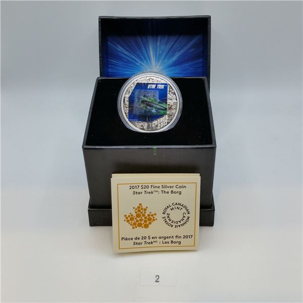2017 $20 Fine Silver Coin - Star Trek: The Borg