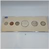 Image 1 : 1955 Canadian Proof Like / PL Coin Set in Original Cardboard Coin Set 43.1g 80% Silver