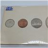 Image 2 : 1955 Canadian Proof Like / PL Coin Set in Original Cardboard Coin Set 43.1g 80% Silver