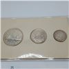 Image 3 : 1955 Canadian Proof Like / PL Coin Set in Original Cardboard Coin Set 43.1g 80% Silver