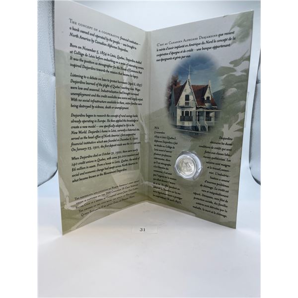 100th Anniversary of the Birth of Credit Unions in North America 10 Cent Coin 2.4g 925 Silver