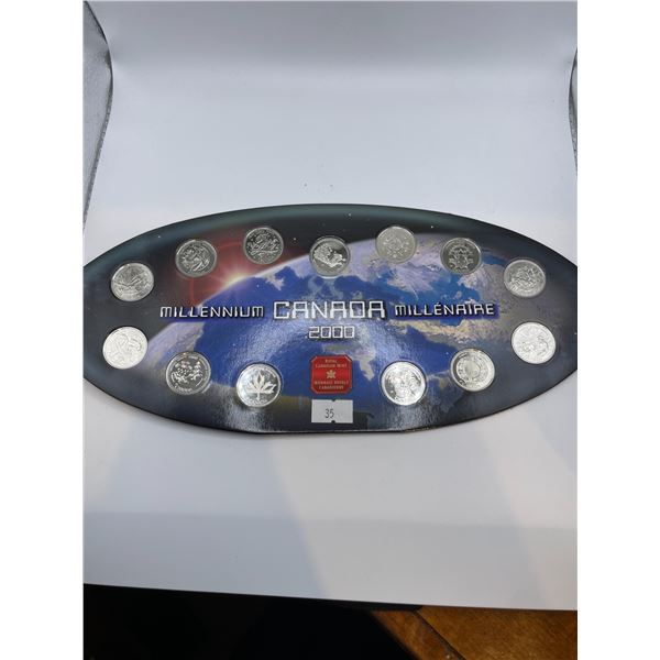 2000 Millennium Canada Quarter Set
