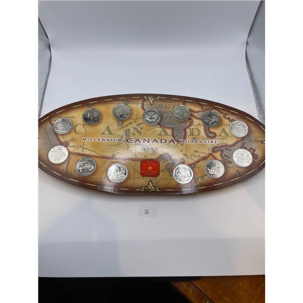 1999 Canadian Millennium Quarter Set