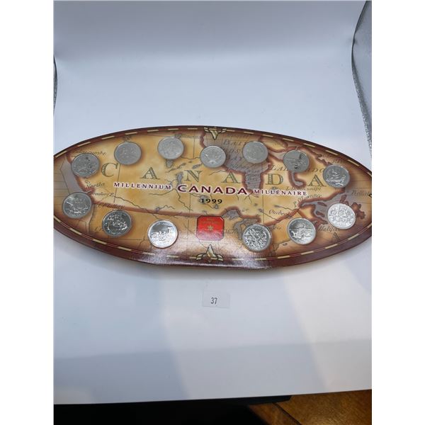 1999 Canadian Millennium Quarter Set