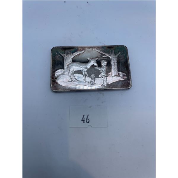 'Taking Turns' 1oz .999 Fine Silver Bar