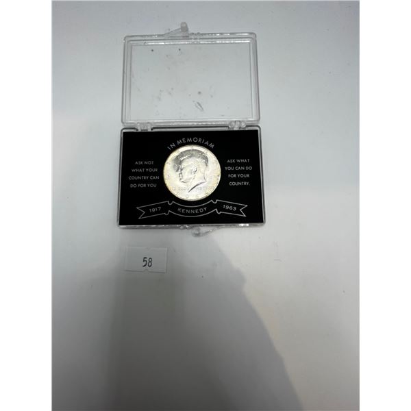 1964 John F. Kennedy Memorial Half Dollar 12.5g 90% Silver