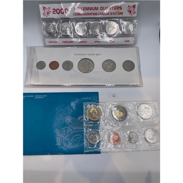 1982, 1999, 2000 Canadian Proof Sets