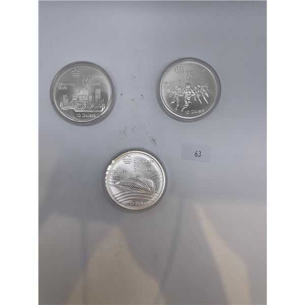 1976 Sterling Silver Montreal Olympic Coins