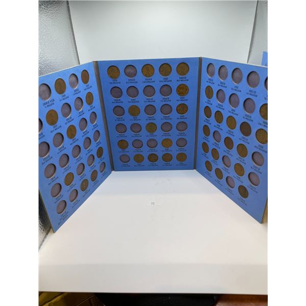 Partially Filled Lincoln Head Cent Book 1909-1940