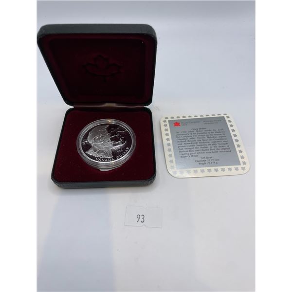 1995 Hudson Bay Co. Canadian Dollar 25.175g 925 Silver