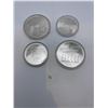 Image 1 : 1976 Montreal Olympic Proof Coin Set 4 Coins .925 Silver145.8g