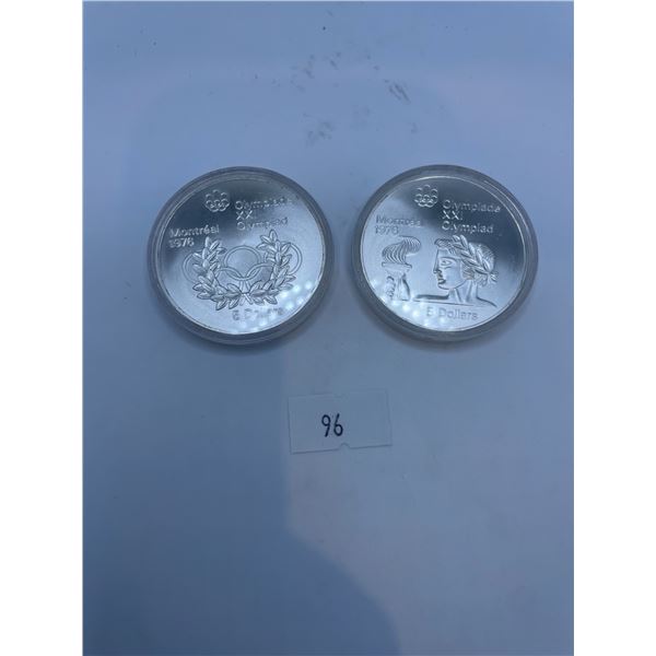 1976 Montreal Olympic Proof $5 Coins 48.6g 925 Silver