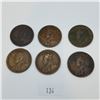 Image 2 : 6 George V Large Cents 1911-1919