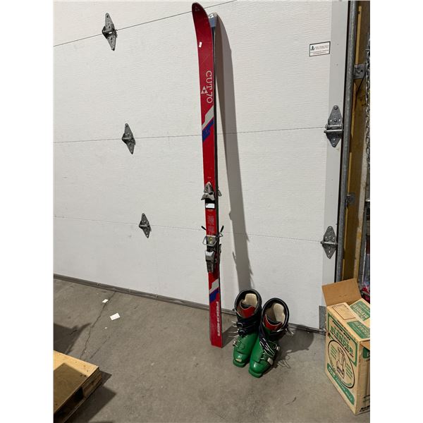 Skis and ski boots