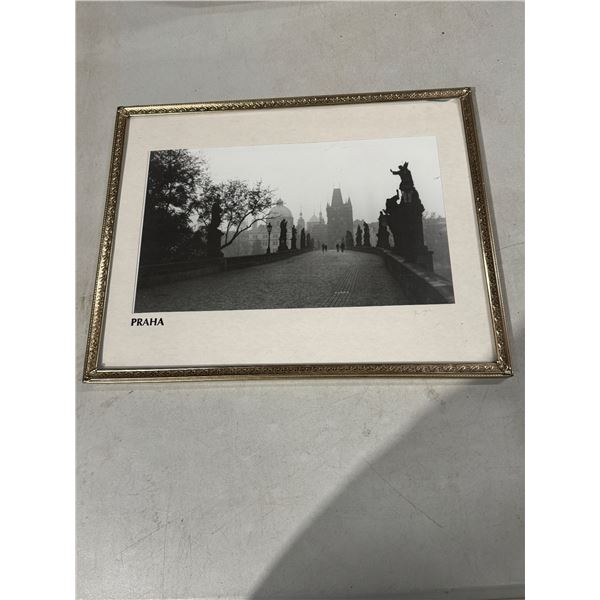 Praha B & W framed photo