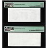 Image 2 : Set of Giori Test Note Washington & Lincoln Memorial PMG Superb Gem Unc 67EPQ