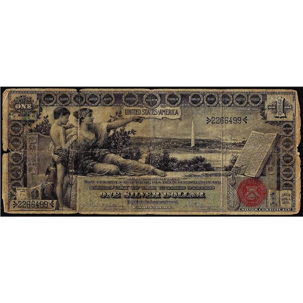 1896 $1 Educational Silver Certificate Note