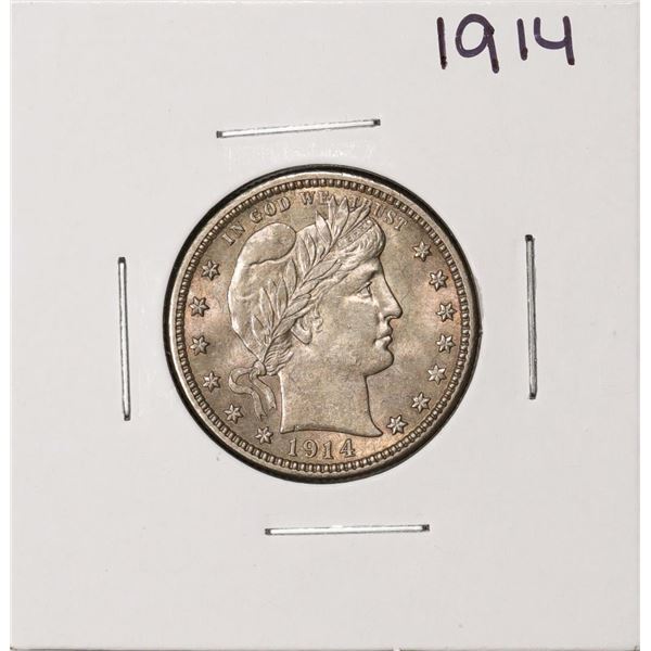 1914 Barber Quarter Coin