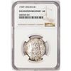 Image 1 : Shipwreck 1750P E Bolivia 4 Reales Silver Coin NGC AU Excavation Recovery