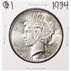 Image 1 : 1934 $1 Peace Silver Dollar Coin