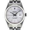 Rolex Mens Stainless Steel Silver Index Datejust Wristwatch
