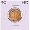 1913 $5 Indian Head Half Eagle Gold Coin