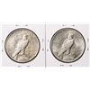 Image 2 : Lot of (2) 1935 $1 Peace Silver Dollar Coins