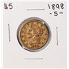 1898-S $5 Liberty Head Half Eagle Gold Coin