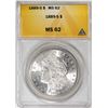 1889-S $1 Morgan Silver Dollar Coin ANACS MS62