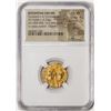 Image 1 : Byzantine Empire 654-668 AD Constans II & Constant IV AV Solidus Gold Coin NGC Ch XF