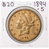 1894-S $20 Liberty Head Double Eagle Gold Coin