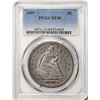 1849 $1 Seated Liberty Silver Dollar Coin PCGS XF40