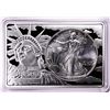 1994 $1 American Silver Eagle Coin & 2oz Silver Bar Set