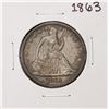 1863 Seated Liberty Half Dollar Coin