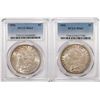 Lot of (2) 1896 $1 Morgan Silver Dollar Coins PCGS MS63